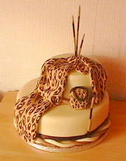 Leopard  girls  Birthday cake Deba Daniels.jpg